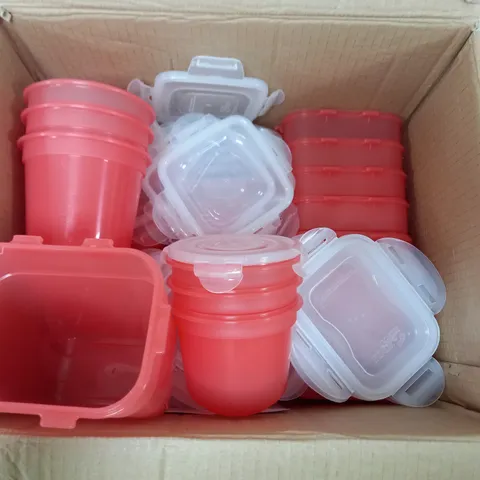 LOCK & LOCK APPROX 20 PIECE NESTABLE FOOD CONTAINERS