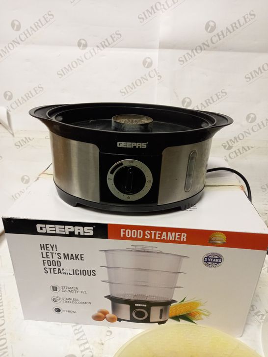 GEEPAS 3-TIER FOOD STEAMER