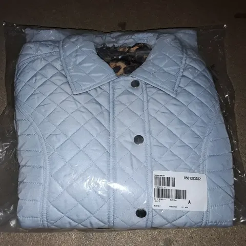 LOT OF APPROXIMATELY 8 BAGGED AS NEW RUTH LANGFORD QUILTED COATS IN SOFT BLUE - ALL SIZE 12