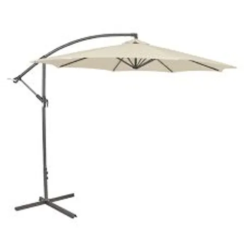 BOXED 3M CANTILEVER HANGING PARASOL CREAM (1 BOX)