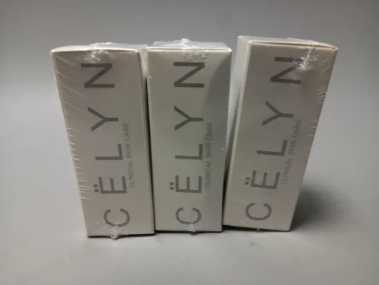 3 BOXED AND SEALED CELYN CLINICAL SKINCARE (3 x 30ml)