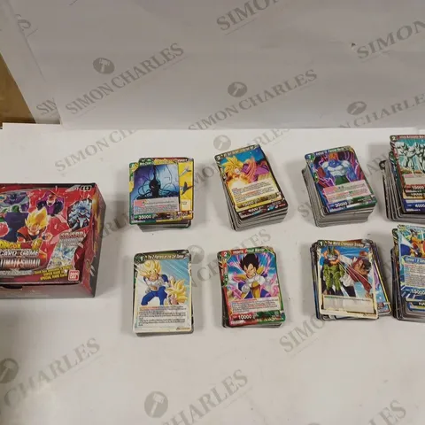 LOT OF APPROXIMATELY 120 ASSORTED DRAGON BALL TRADING/TRAINING CARDS 