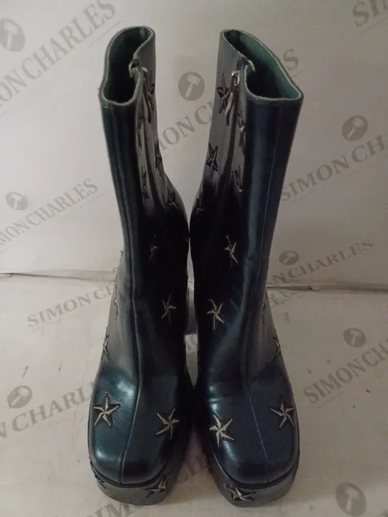 PAIR OF KOI WOMEN'S PLATFORM BOOTS SIZE 6 