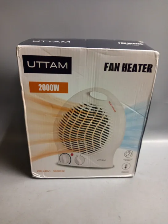 BOXED UTTAM FAN HEATER 2000W 220-240V