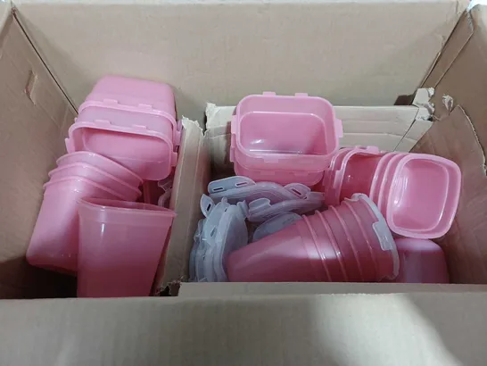 LOCK & LOCK STORAGE CONTAINERS APPROX 24 IN PINK 