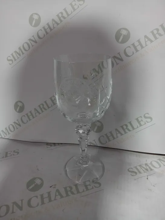 LEICESTER CITY CRYSTAL WINE GLASS