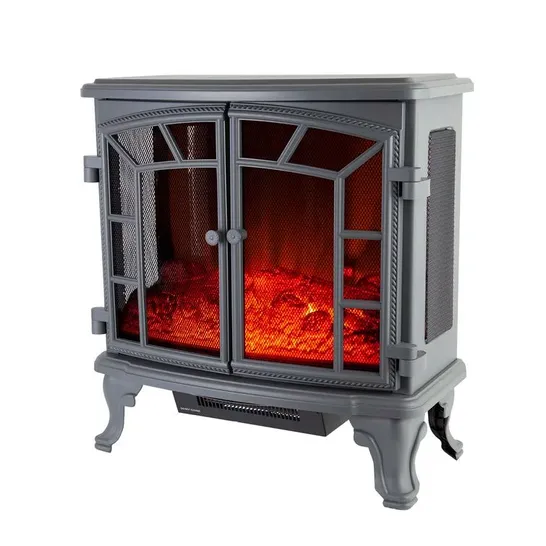 BOXED WARMLITE ROCHESTER PORTABLE ELECTRIC DOUBLE DOOR FIREPLACE (1 BOX)