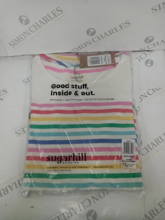 SUGARHILL BRIGHTON JERSEY TOP IN RAINBOW - 16