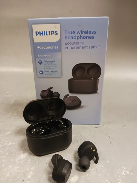 BOXED PHILIPS 3000 SERIES TRUE WIRELESS EARPHONES 