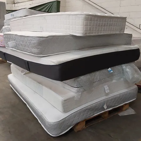 PALLET OF 7x ASSORTED MATTRESSES - VARIOUS SIZES, BRANDS ECT