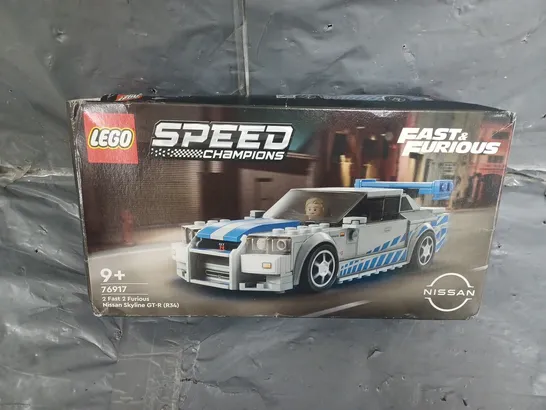 LEGO SPEED CHAMPION FAST AND FURIOUS - 2 FAST 2 FURIOUS NISSAN SKYLINE GT-R - 76917 RRP £20.5