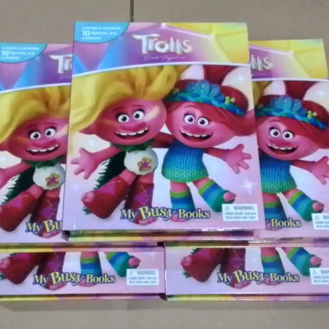 LOT OF 5 BRAND NEW TROLL MY BUSY BOOKS