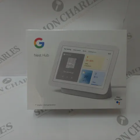 BRAND NEW BOXED GOOGLE NEST HUB 2ND GEN SMART SPEAKER WITH SCREEN - WHITE