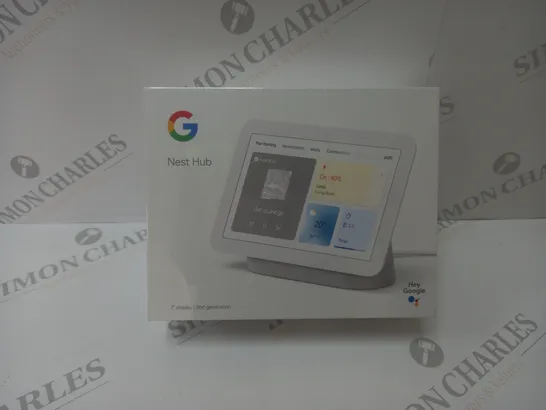 BRAND NEW BOXED GOOGLE NEST HUB 2ND GEN SMART SPEAKER WITH SCREEN - WHITE