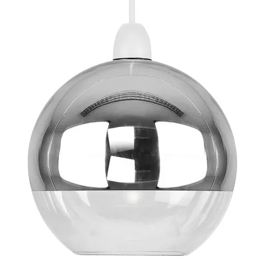 BOXED 18CM H GLASS SPHERE PENDANT SHADE 