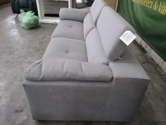 QUALITY DESIGNER 2PCS 4 SEATER SOFA - GREY FABRIC 