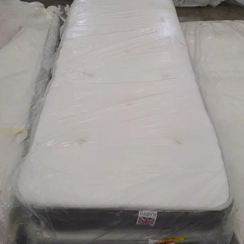 2 × QUALITY BAGGED NATURAL OPEN COIL SPRING SMALL SINGLE 2'6" MATTRESS 