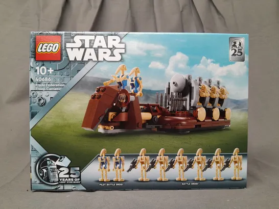 BOXED LEGO STAR WARS 40686 TRADE FEDERATION TROOP CARRIER