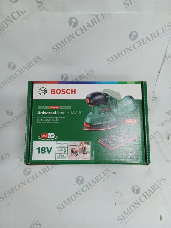 BOXED SEALED BOSCH UNIVERSAL SANDER 18V-10