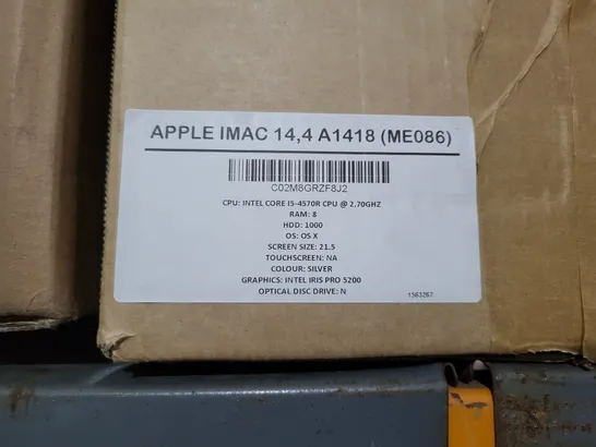 APPLE IMAC 21.5 INCH MODEL A1418