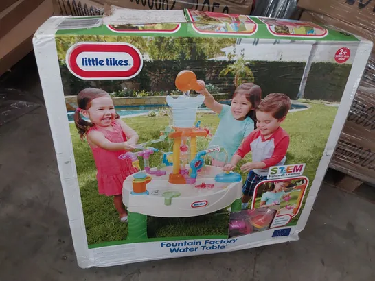 BOXED LITTLE TYKES FOUNTAIN FACTORY WATER TABLE