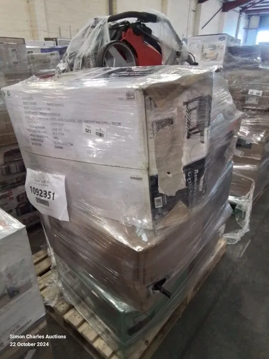 PALLET OF APPROXIMATELY 11 UNPROCESSED RAW RETURN HOUSEHOLD AND ELECTRICAL GOODS TO INCLUDE;