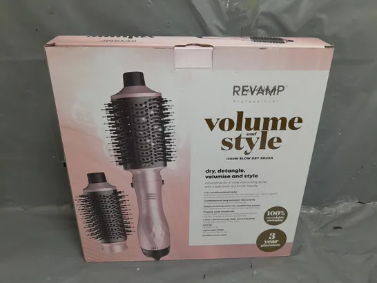 4 X BOXED REVAMP PROFESSIONAL VOLUME AND STYLE 1200W BLOW DRY BRUSH 