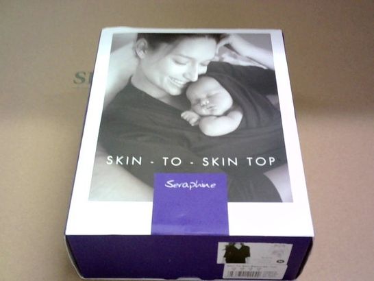 BOXED SERAPHINE SKIN TO SKIN BABYWEAR TOP BLACK WITH SLEEVES - M