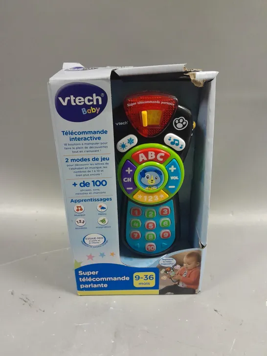 BOXED VTECH SUPER TALKING BABY TOY REMOTE CONTROL