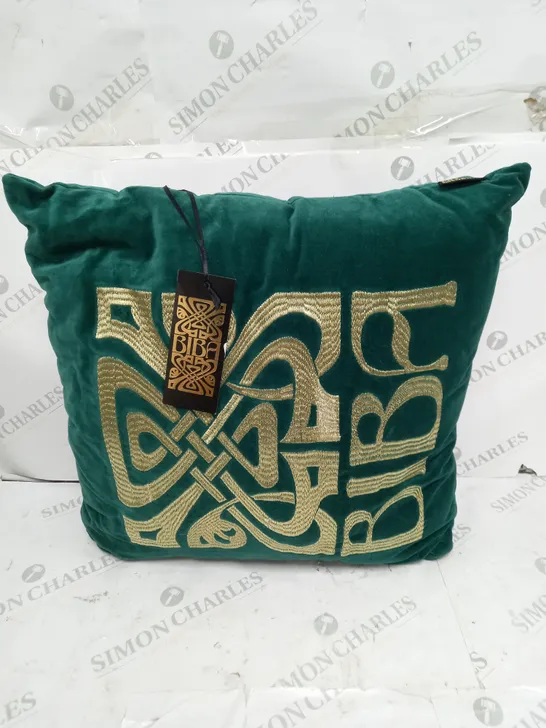 BIBA LOGO GREEN CUSHION 