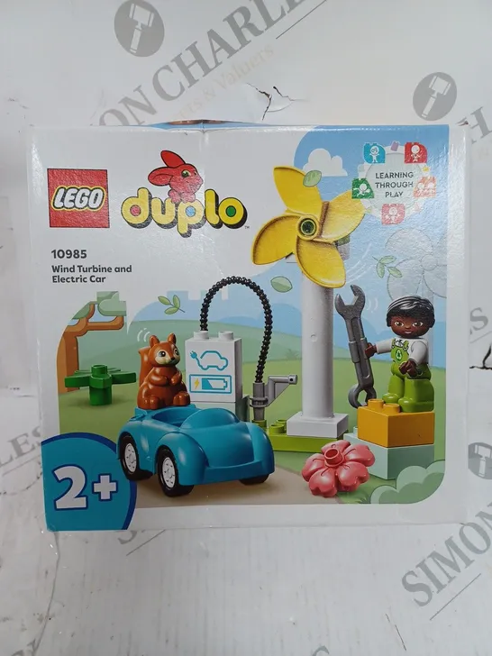 LEGO 10985 DUPLO WIND TURBINE AND ELECTRIC CAR