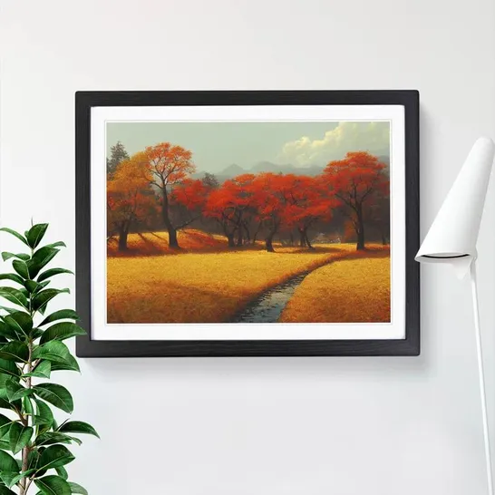 BOXED UNREAL AUTUMN FOREST ART DISPLAY PIECE (1 BOX)