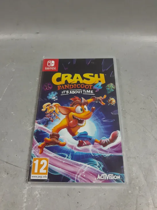 CRASH BANDICOOT IT'S ABOUT TIME FOR NINTENDO SWITCH 