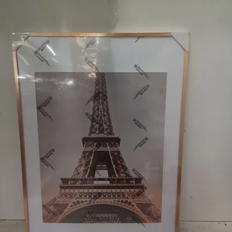 BOXED FRAMED EIFFEL TOWER - GOLD FRAME