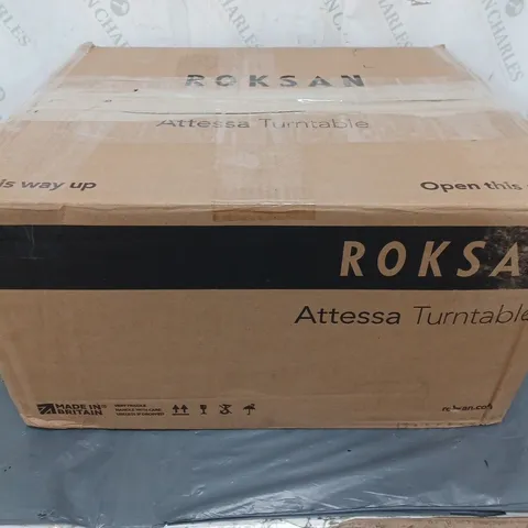 BOXED ROKSAN ATTESSA TURNTABLE IN BLACK