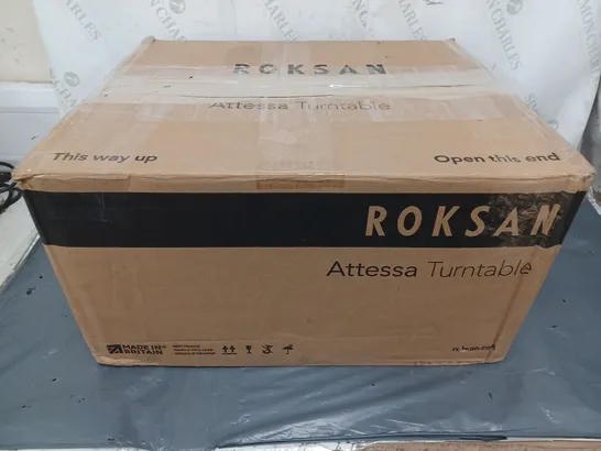 BOXED ROKSAN ATTESSA TURNTABLE IN BLACK