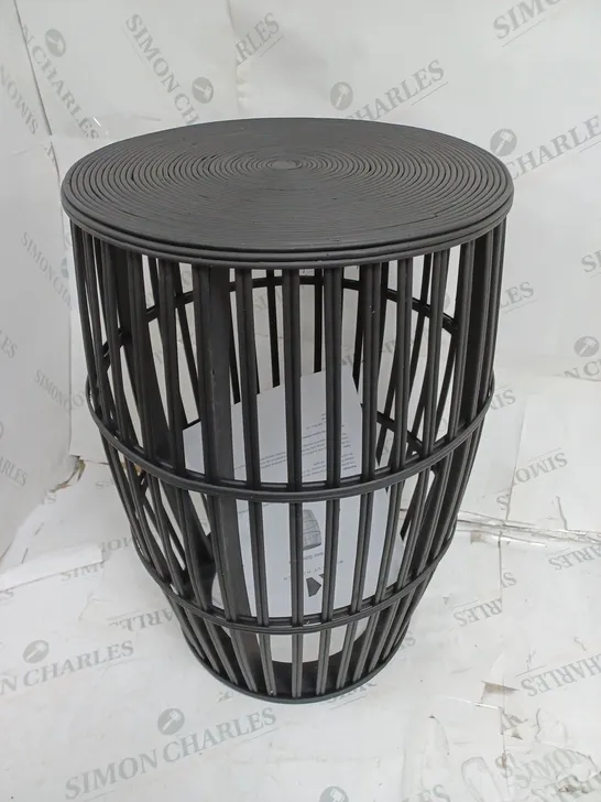 KELLY HOPPEN BAMBOO SIDE TABLE - BLACK