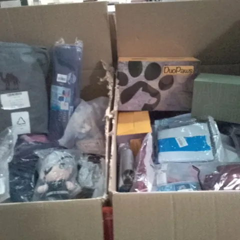 UNPROCESSED PALLET OF ASSORTED HOUSEHOLD GOODS TO INCLUDE  ALEXIS OROY SHOES, DUOPAWS CAT BOWLS, AND HIGH SPEED CABLE ETC.