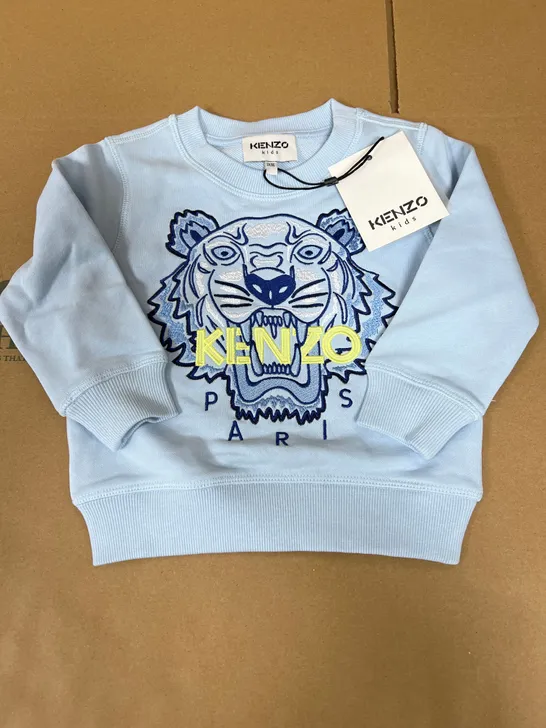 KENZO KIDS SWEAT SHIRT IN BLUE SIZE 2A