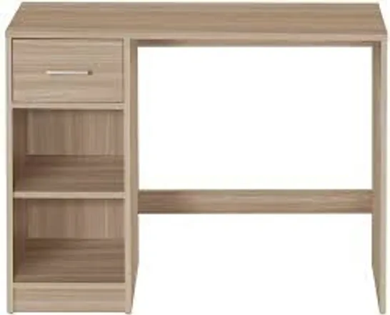 BOXED EVERYDAY NEW METRO DESK - OAK EFFECT RRP £49.99