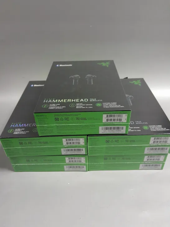 5 X BOXED SEALED RAZER HAMMERHEAD TRUE WIRELESS EARPHONES 