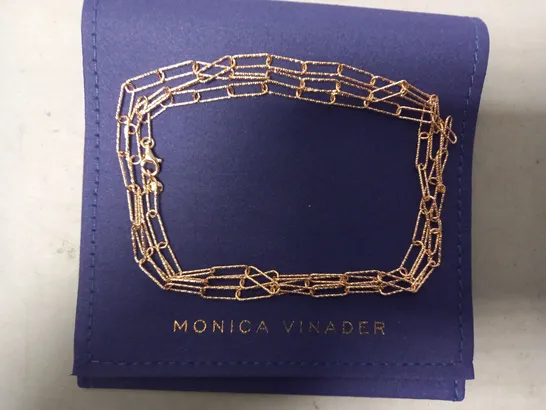 BOXED MONICA VINADER CHAIN NECKLACE IN ROSE GOLD EFFECT