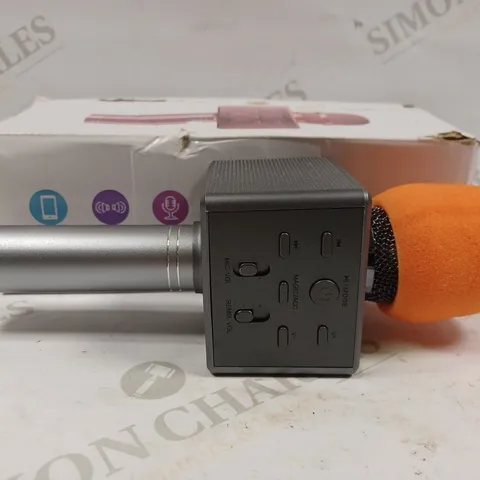 BOXED KARAOKE GUNMETAL GREY MICROPHONE 