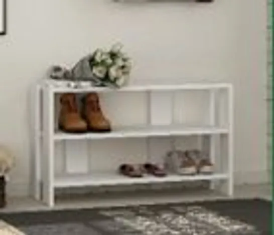 BRAND NEW BOXED RONIE SHOE RACK - WHITE