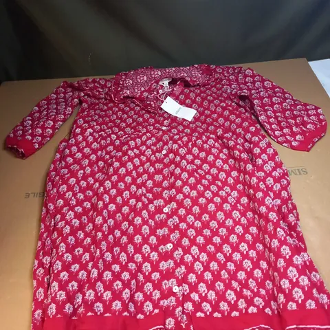 RED MIX PRINT DRESS SIZE 16