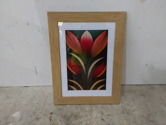 FRAMED - V0523 - 124X DECO FLORAL PICTURE - SINGLE (1 ITEM)