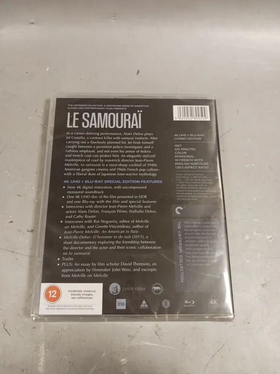 SEALED LE SAMOURAI 4K ULTRA HD BLU-RAY 