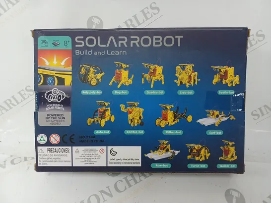 BOXED SOLAR ROBOT BUILD AND LEARN 12 IN 1