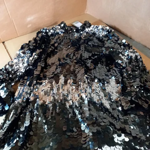 H&M SEQUIN LONG SLEEVED DRESS - SIZE EU L