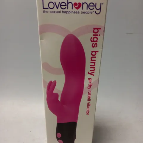 BOXED AND SEALED LOVEHONEY BIGSY BUNNY GIRTHY RABBIT VIBRATOR